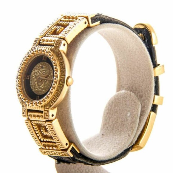 Authentic vintage ladies Gianni Versace medusa Gold plated quartz watch main image 8